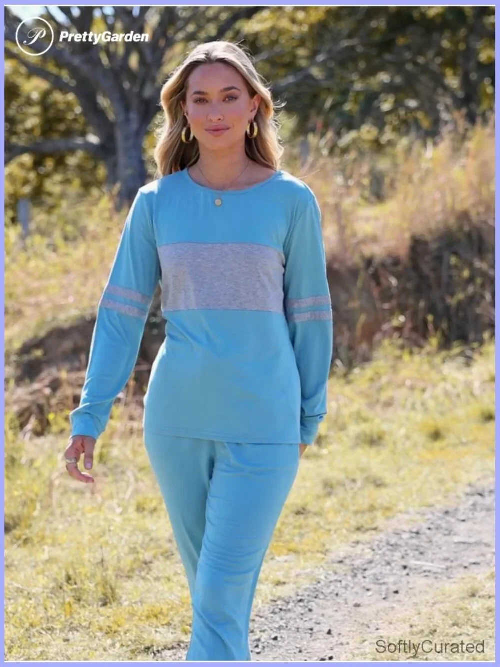 Long Sleeve Top and High Waisted Sweatpants Lounge Set